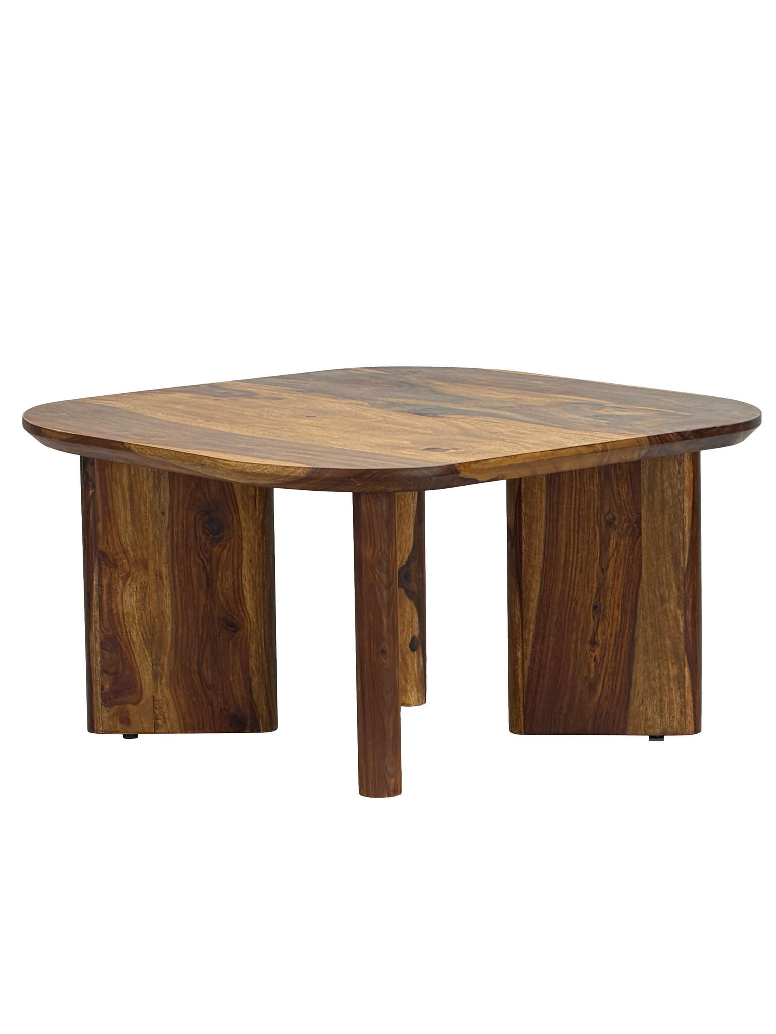 COUCHTISCH CAZORLA, Dunkles Massivholz, 60 x 60 x 32,5 cm - Braun, Holz (60/60/32.5cm) - KADIMA DESIGN