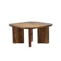 COUCHTISCH CAZORLA, Dunkles Massivholz, 60 x 60 x 32,5 cm - Braun, Holz (60/60/32.5cm) - KADIMA DESIGN