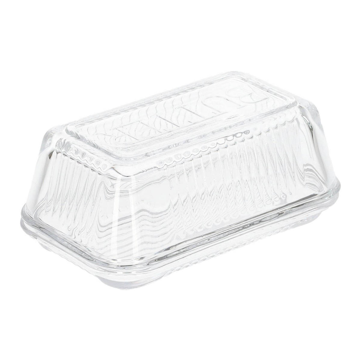 BUTTERDOSE Sier 17/10 cm - Transparent, Glas (10/8/17cm) - Homla