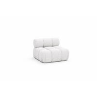 MODUL Mittig, Für Modulares System, Stoff Abriamo, Ecru, Selia - Ecru, Holz (95/70/95cm) - Kaiser Möbel