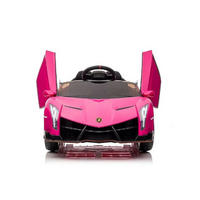 KINDER ELEKTROAUTO Lamborghini Veneno 615B pink Allradantrieb, EVA-Reifen, Kunstledersitz, lizenziert, 12V 7Ah Akku - Pink, Kunststoff (111/61/45cm) - Es-Toys