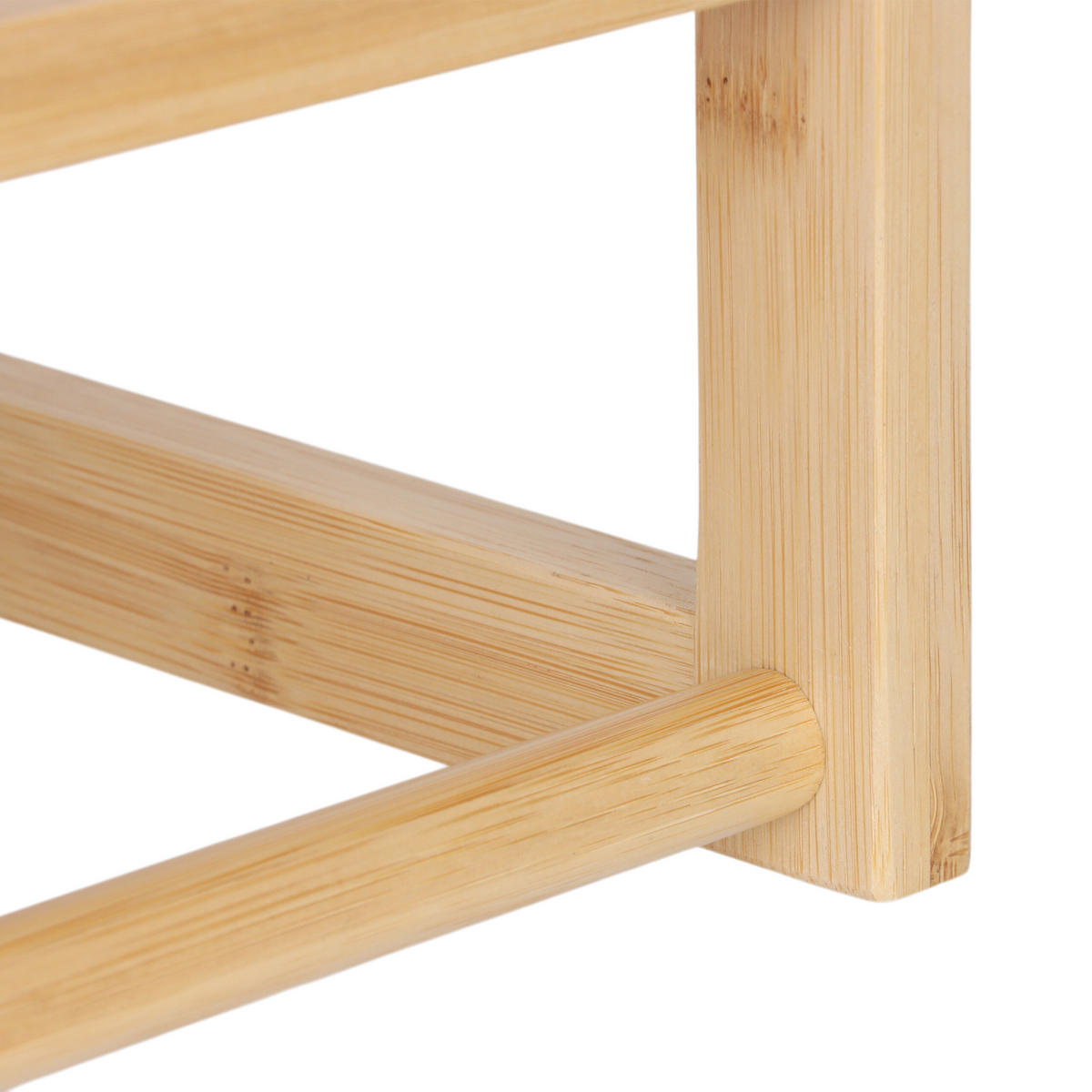 NÁSTĚNNÉ regály - světle hnědá, kov/dřevo (60/40/23.5cm) - Relaxdays