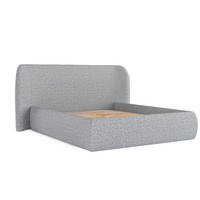 POLSTERBETT Bellano mit Stauraum 140/200 cm Grau im Riva Stoff - Schwarz/Naturfarben, Holz/Holzwerkstoff (140/200cm) - AltaBeds