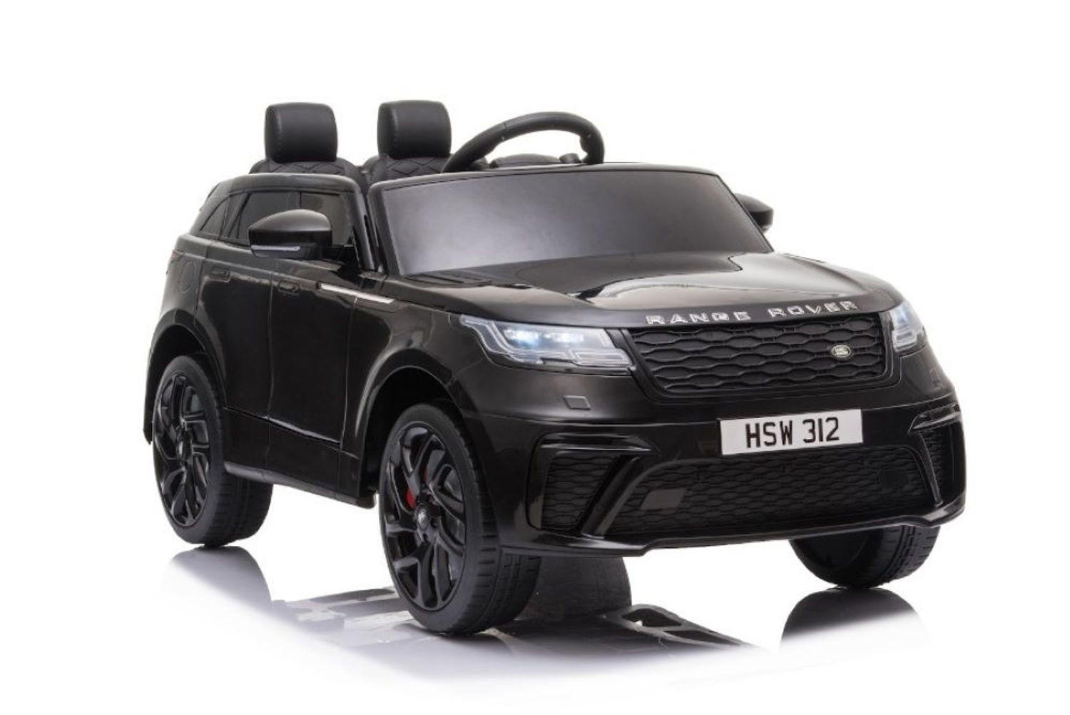 KINDER ELEKTROAUTO Range Rover Velar schwarz EVA-Reifen, LED-Scheinwerfer, Musikfunktion, Batterieanzeige - Schwarz, Kunststoff (108/61/50cm) - Es-Toys