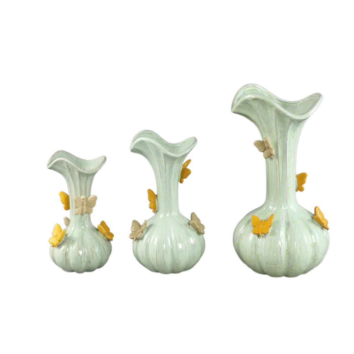 VASE Tamarae Grün 23/23/44cm - Grün, Keramik (44cm) - PTMD Collection
