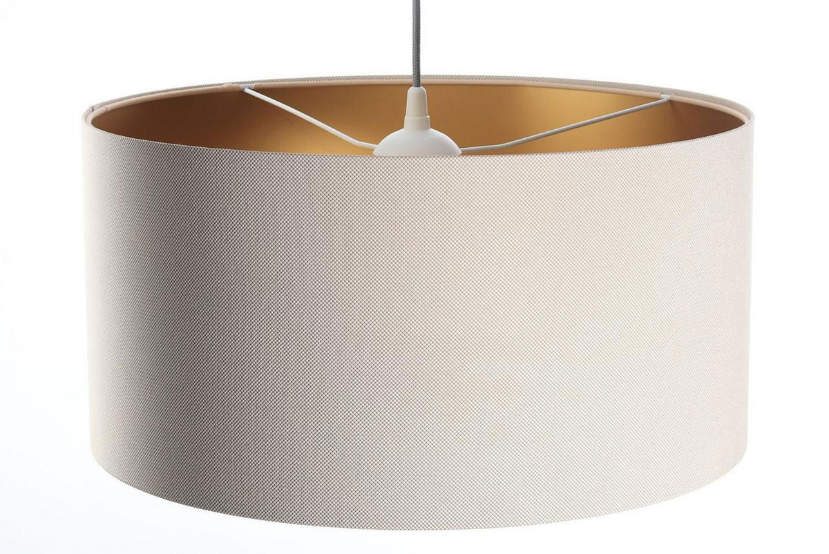 HÄNGELEUCHTE Gold 50/25 cm - Beige/Goldfarben, Kunststoff (50/0.8/25cm) - ONZENO