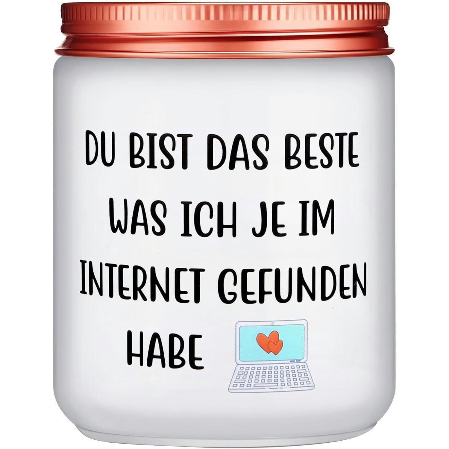 DUFTKERZE Sojawachs English Pear & Freesia Geschenk für Sie - Weiß, Paraffin (9.2cm)
