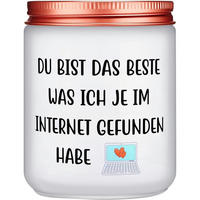 DUFTKERZE Sojawachs English Pear & Freesia Geschenk für Sie - Weiß, Paraffin (9.2cm)