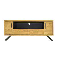 TV-SCHRANK aus Eichenholz im industriellen Stil für das Wohnzimmer JORGEN - Eichefarben, Holz (150/60/45cm) - Rawood Furniture