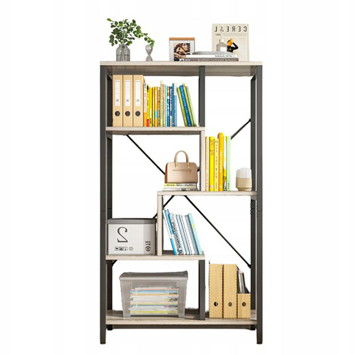 BÜCHERREGAL, braun 74/35/132 cm - Braun, Holzwerkstoff (74/132/35cm)
