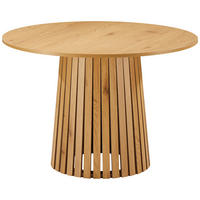ESSZIMMERTISCH Liv Ø 110/75 cm - Braun, Holzwerkstoff (110/110/75cm) - Happy Garden