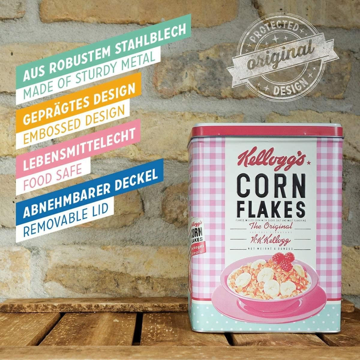 VORRATSDOSE L Kellogg's Happy Hostess - Multicolor, Metall (14/20/10cm) - Nostalgic-Art