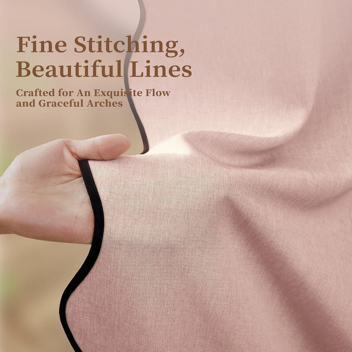 DUSCHVORHANG, rosa, Struktur in Leinenoptik, 180 x 180 cm - Rosa, Textil (180/180cm)