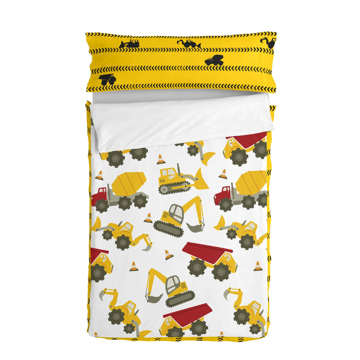 KINDER schlafsack Machinery 105x200 cm Ohne füllung - Multicolor, Textil (105/200cm) - Happy Friday
