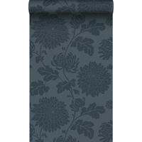 TAPETE Blumen 50 x 900 cm - Blau, Papier (50/900cm) - Origin Wallcoverings