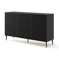 SIDEBOARD SCHWARZ - Schwarz, Holzwerkstoff (150/87/42cm) - FURNLUX