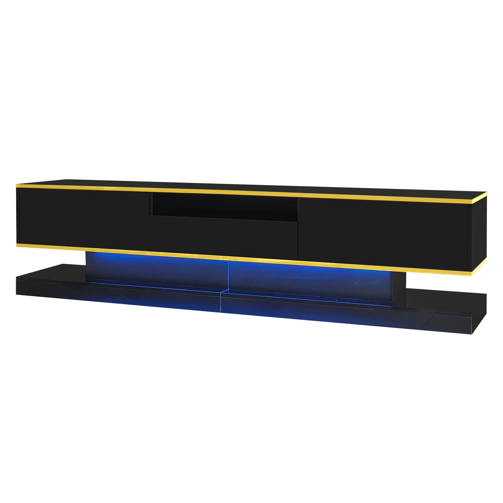ComfortXL Lowboard Schwarz 180x45x38 cm