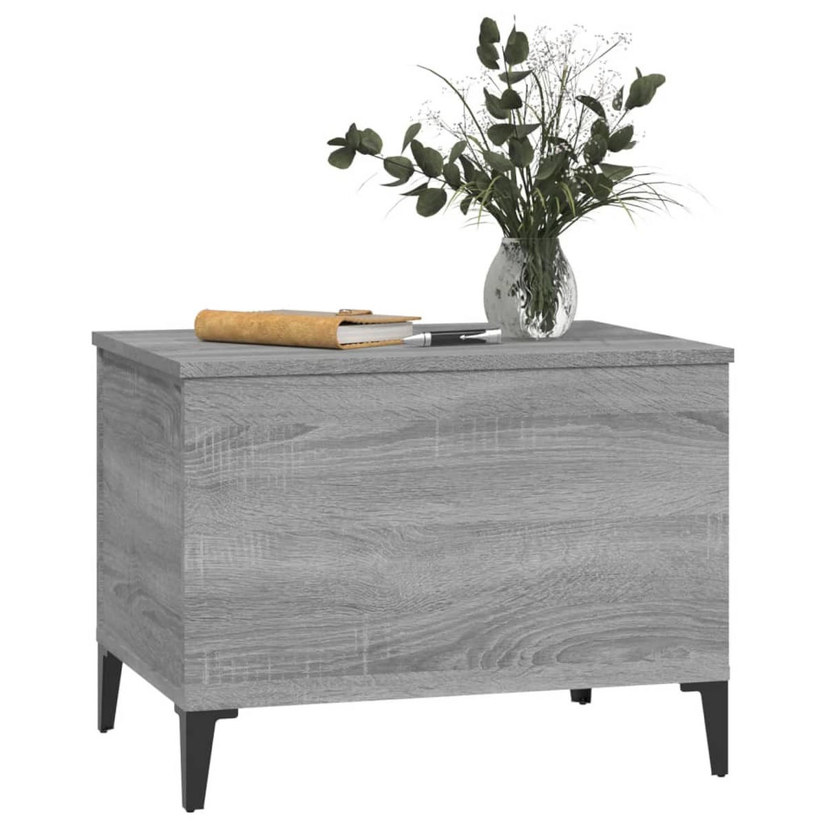 COUCHTISCH Grau Sonoma 60x44,5x45 cm Holzwerkstoff - Grau, Holzwerkstoff (60/44.5/45cm) - furnicato