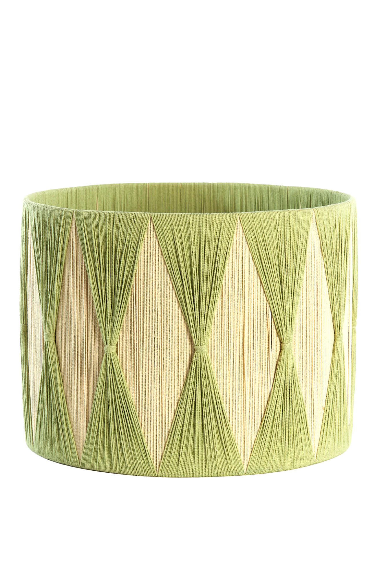 LAMPENSCHIRM Hannah Grün Ø40/30 cm - Grün, Textil (40/40/30cm) - Light & Living