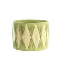 LAMPENSCHIRM Hannah Grün Ø40/30 cm - Grün, Textil (40/40/30cm) - Light & Living