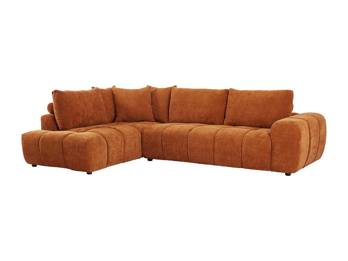 SOFA - 4 Personen - stoff - terracotta Clenali - Terracotta, Textil (294/95/102cm) - Vente-Unique