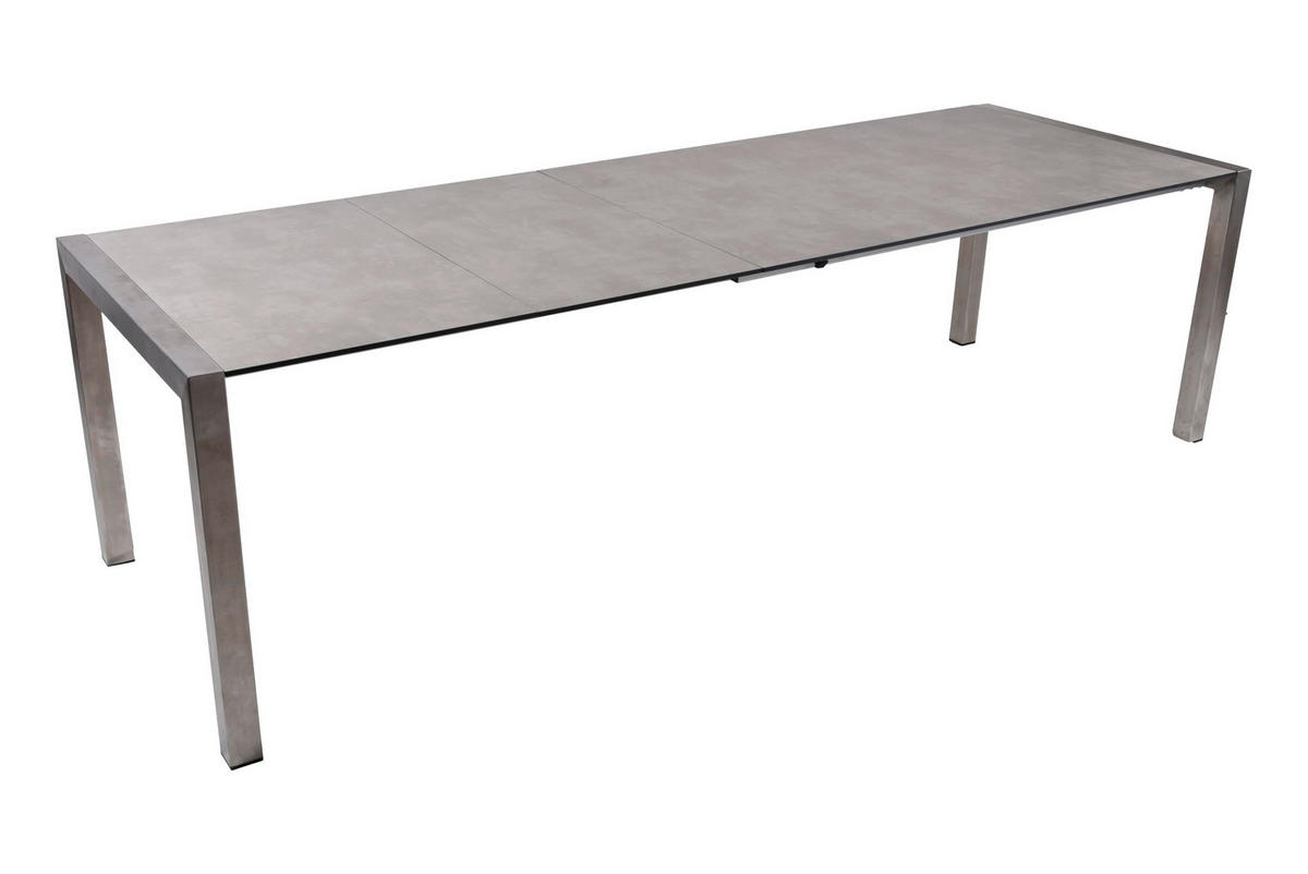 GARTENTISCH Gideon Ausziehtisch - Grau, Kunststoff (267/92/75cm) - DELUKE