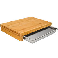 SCHNEIDEBRETT 51/37 cm, Bambus - Beige, Holz (51/37cm) - Dunedesign