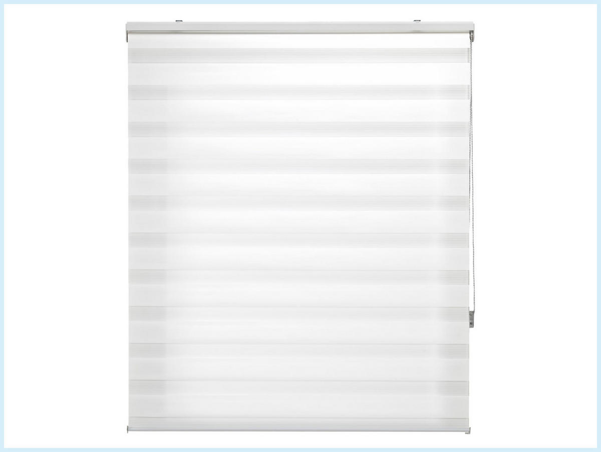 ROLLO Polyester Transluzent Cream 140x180 - Creme, Textil (140/180/1cm) - Purline