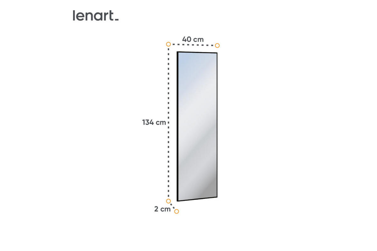 GARDEROBE Quant 1 - Schwarz/Eiche Artisan, Holzwerkstoff (135/182/40cm) - Meblini