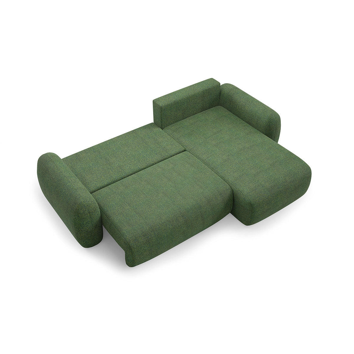 ECKSOFA Carmela 3 Sitzplätze Grün - Grün, Holz (304/190cm) - Petits-meubles