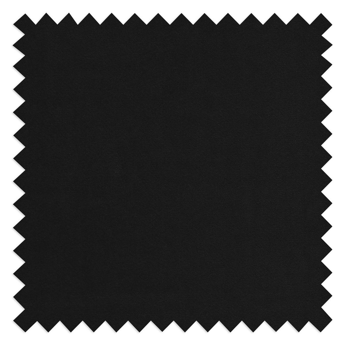 HOCKERBANK - Samt - Schwarz, Birkenholz/Textil (124/43/69cm) - home24