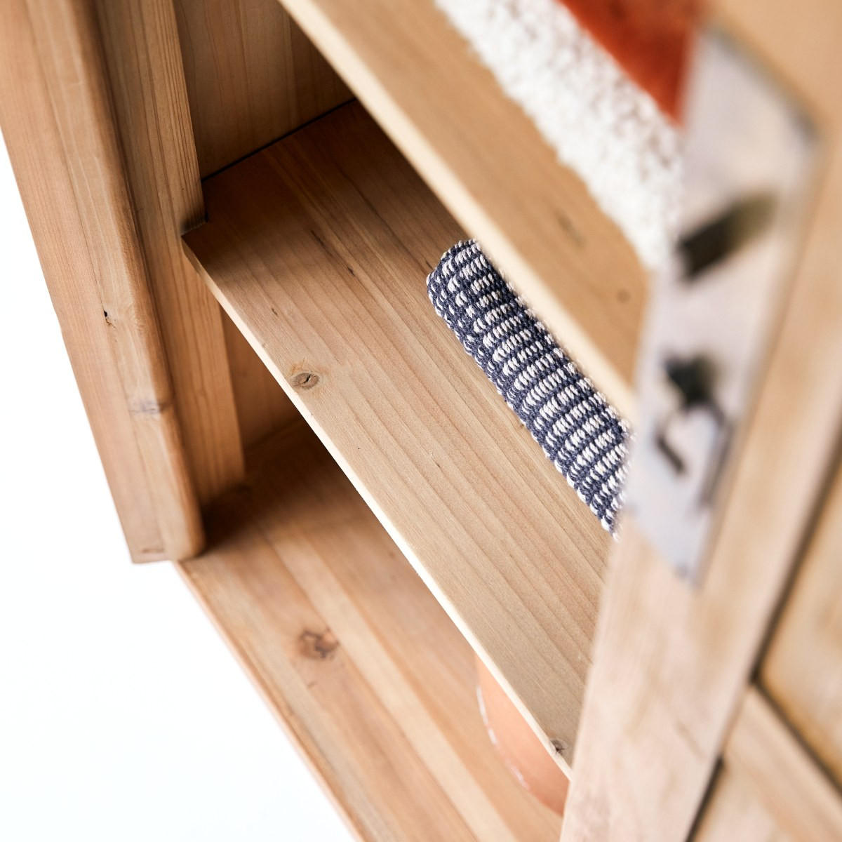 SCHRANK Yuki Natur aus Pinie - Naturfarben, Holz (100/180/40cm) - Tikamoon