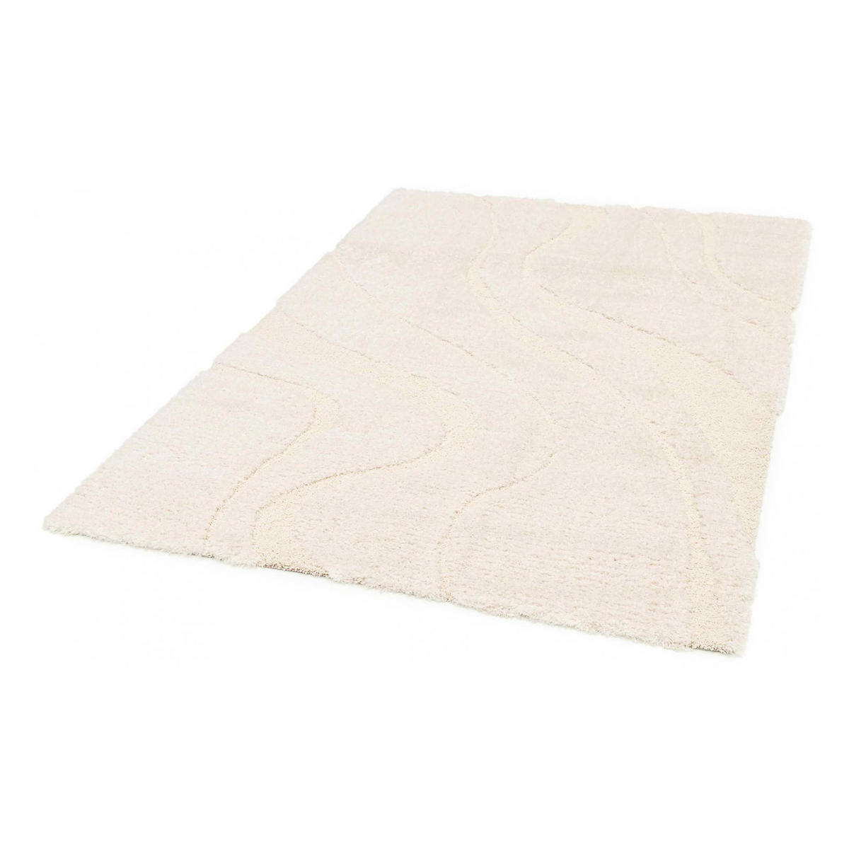 TEPPICH Alivio schneeweiß 160 x 230 x 1 cm - Weiß, Textil (160/230cm) - Vivaraise