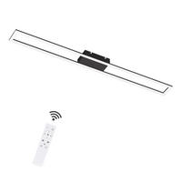 LED-DECKENLEUCHTE Helga 108/11/5 cm - Schwarz, Metall (108/11/5cm) - Nettlife