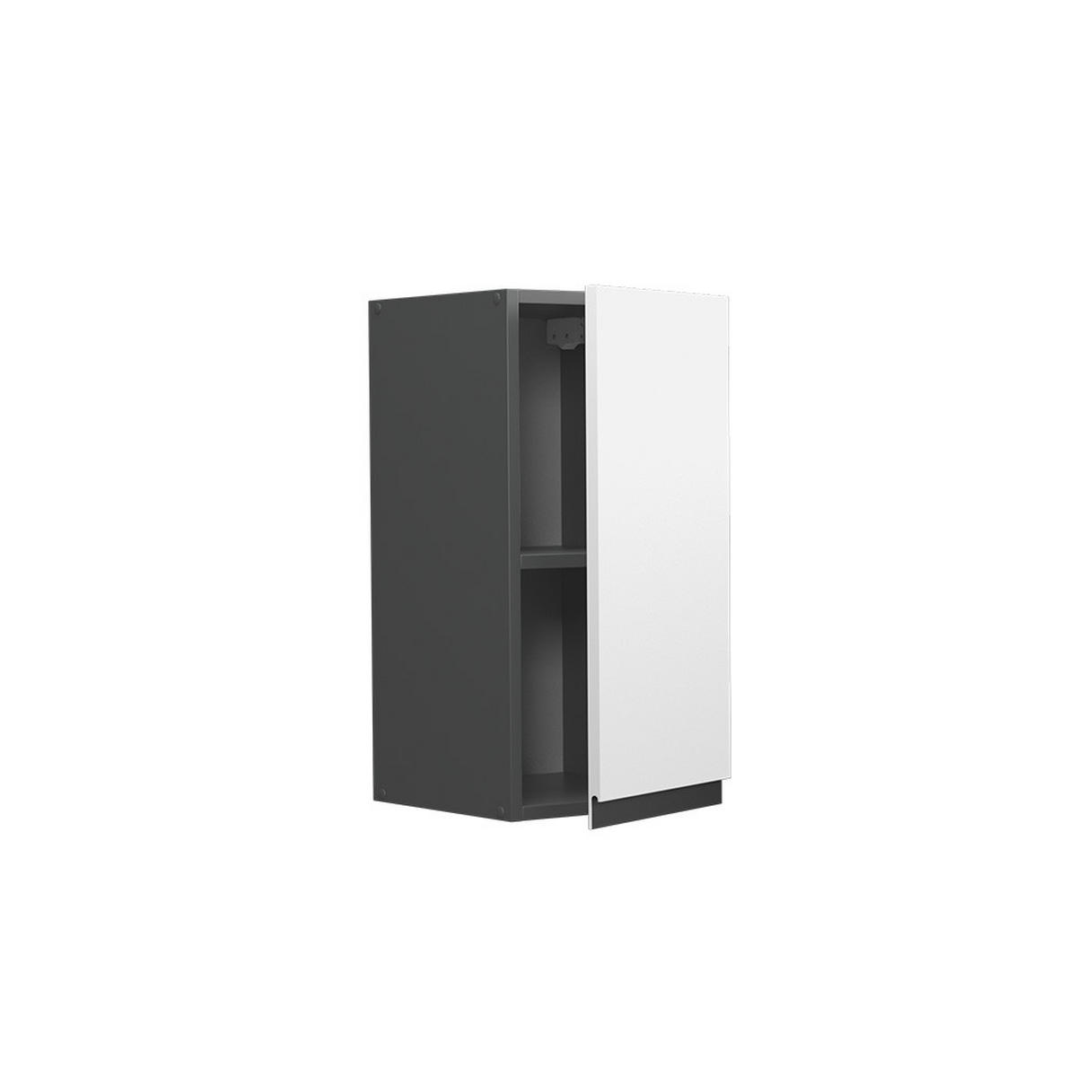 HÄNGESCHRANK R-Line Weiß 30 cm J-Shape - Anthrazit/Weiß, Holzwerkstoff (30/60/31cm) - Vicco