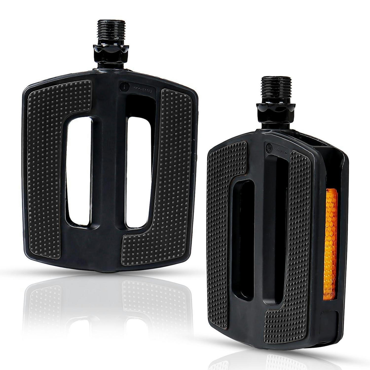 FAHRRADPEDALE City/Trekking Set inkl. Reflektoren Schwarz - Schwarz, Kunststoff (8.5/1.5/12.5cm)