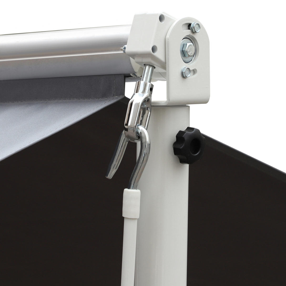 STANDMARKISE, Grau, Metall, Polyester - Grau, Metall (340/255/450cm) - Outsunny