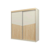 SCHIEBETÜRENSCHRANK Aston 01 - Eichefarben/Beige, Holzwerkstoff (200/215/65cm) - MIRJAN24