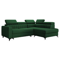 COLTAR Milano 2RRLXP, Dreapta 2R+R+LXP - verde, material textil/lemn (195/249cm) - MIRJAN24