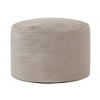 SITZPOUF Rund Milano - Beige, Textil (55/35/55cm) - icon