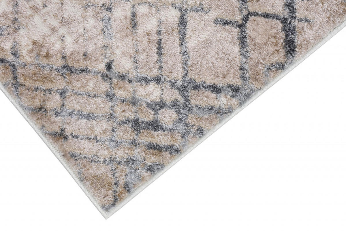 KOBEREC béžový hnedý krémový - 120 x 170 cm - svetlohnedá, textil (120/170cm) - Mazovia