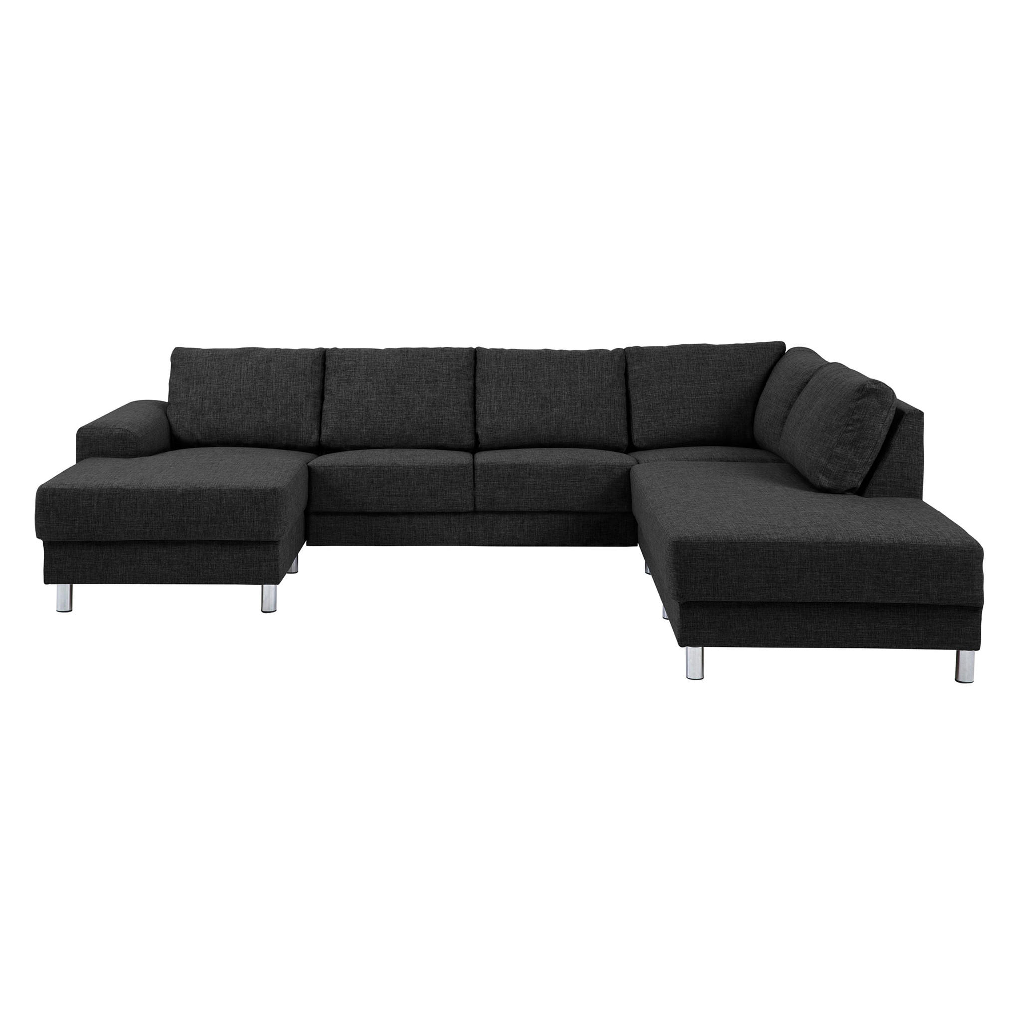 ECKSOFA anthrazitgrau - Grau, Textil (287/221cm) - ebuy24