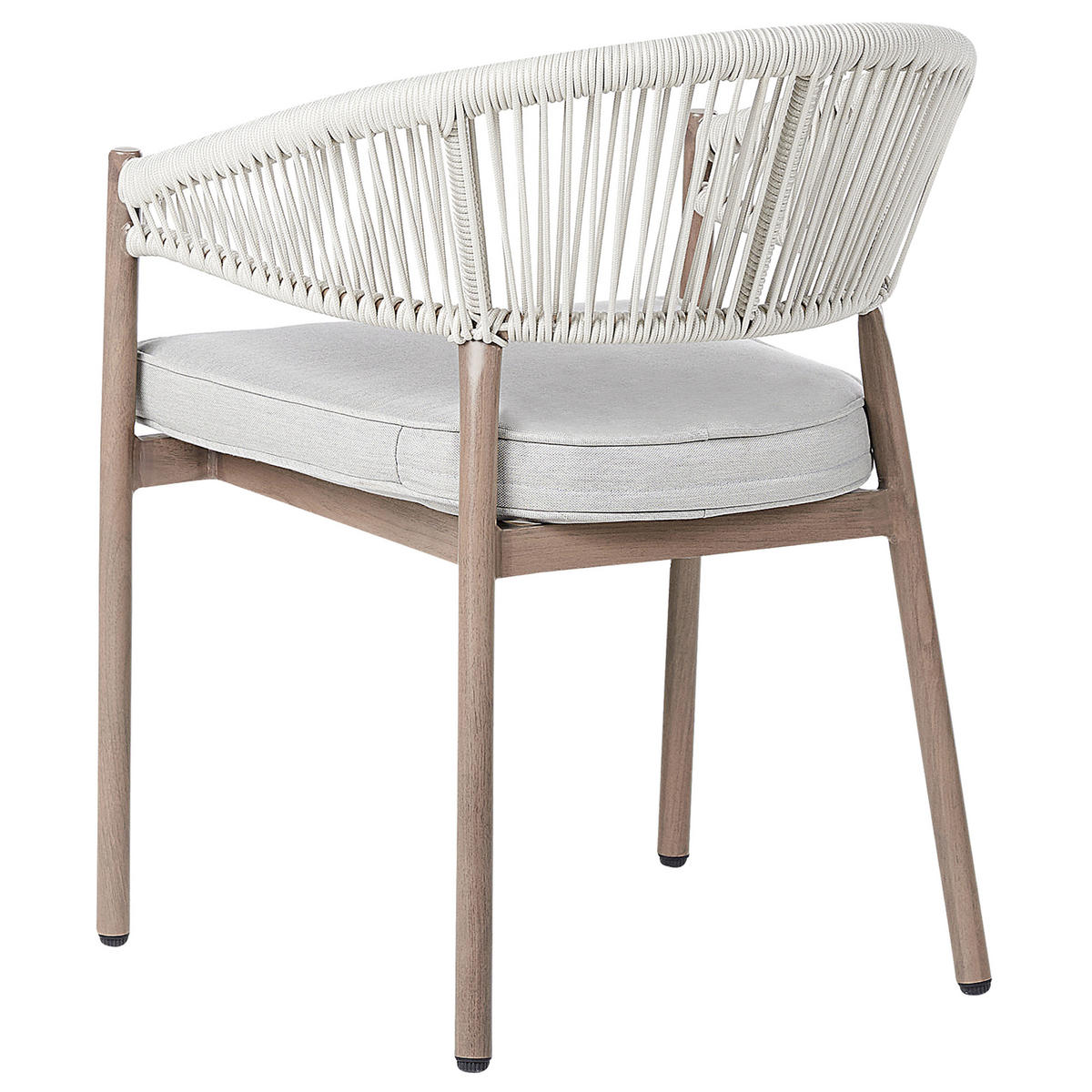 STOLI temen les Flavia - temno rjava/bež, kovina (58/77/62cm) - Beliani