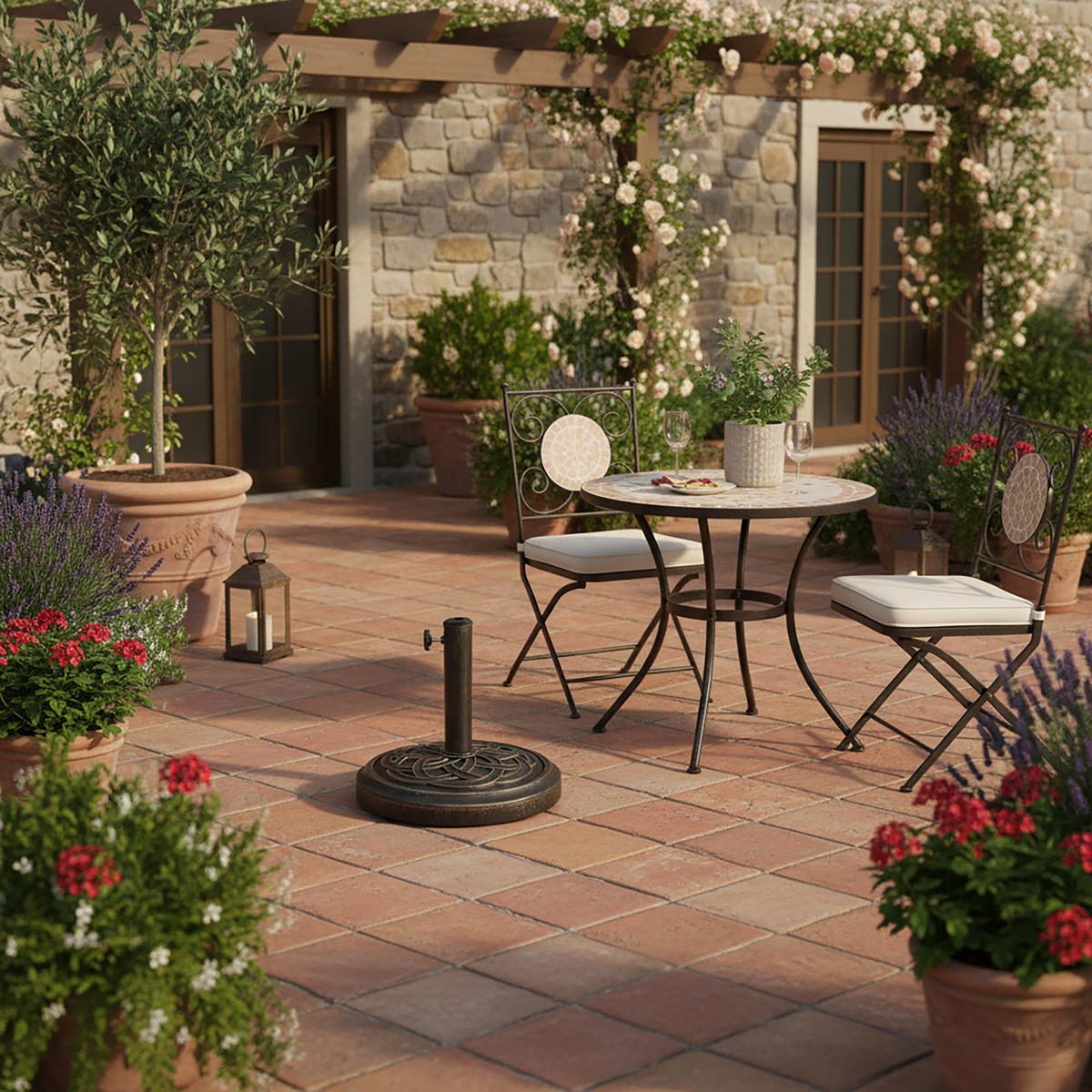 SCHIRMSTÄNDER - Schwarz, Kunststoff/Metall (45/45cm) - Relaxdays