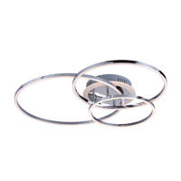 DECKENLEUCHTE Paciano, Silber/Chrom, 72cm - Chromfarben, Metall (72/55/10.1cm) - KOSILUM