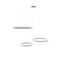 LED-HÄNGELEUCHTE 3er Ring Aluminium Ø 100 | 80 | 60cm - Alufarben, Metall (1.3/100/3.3cm) - s.luce