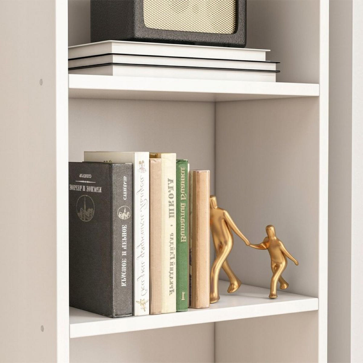 BÜCHERREGAL. weiß 50/183/30 cm - Weiß, Holzwerkstoff (50/183/30cm)