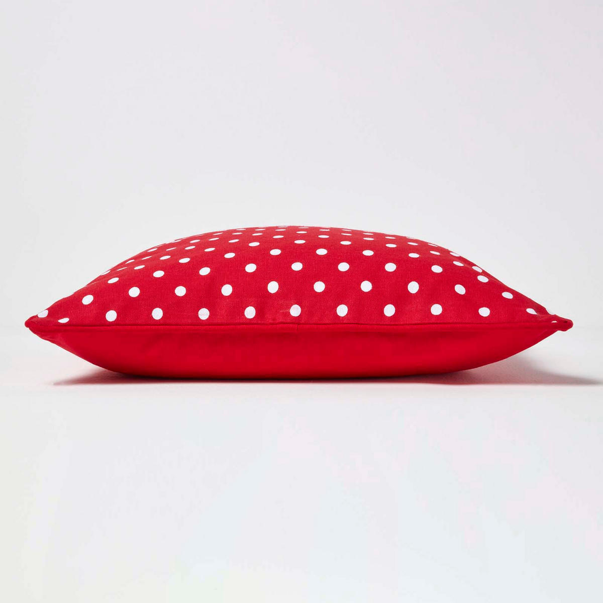 KISSENHÜLLE Polka Dots 45/45 cm, 100% Baumwolle - Rot, Textil (45/45cm) - Homescapes