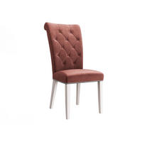 POLSTERSTUHL Christina, Holzfarbe: Weiß - Weiß/Rosa, Holz/Textil (47/103/68cm) - MIRJAN24