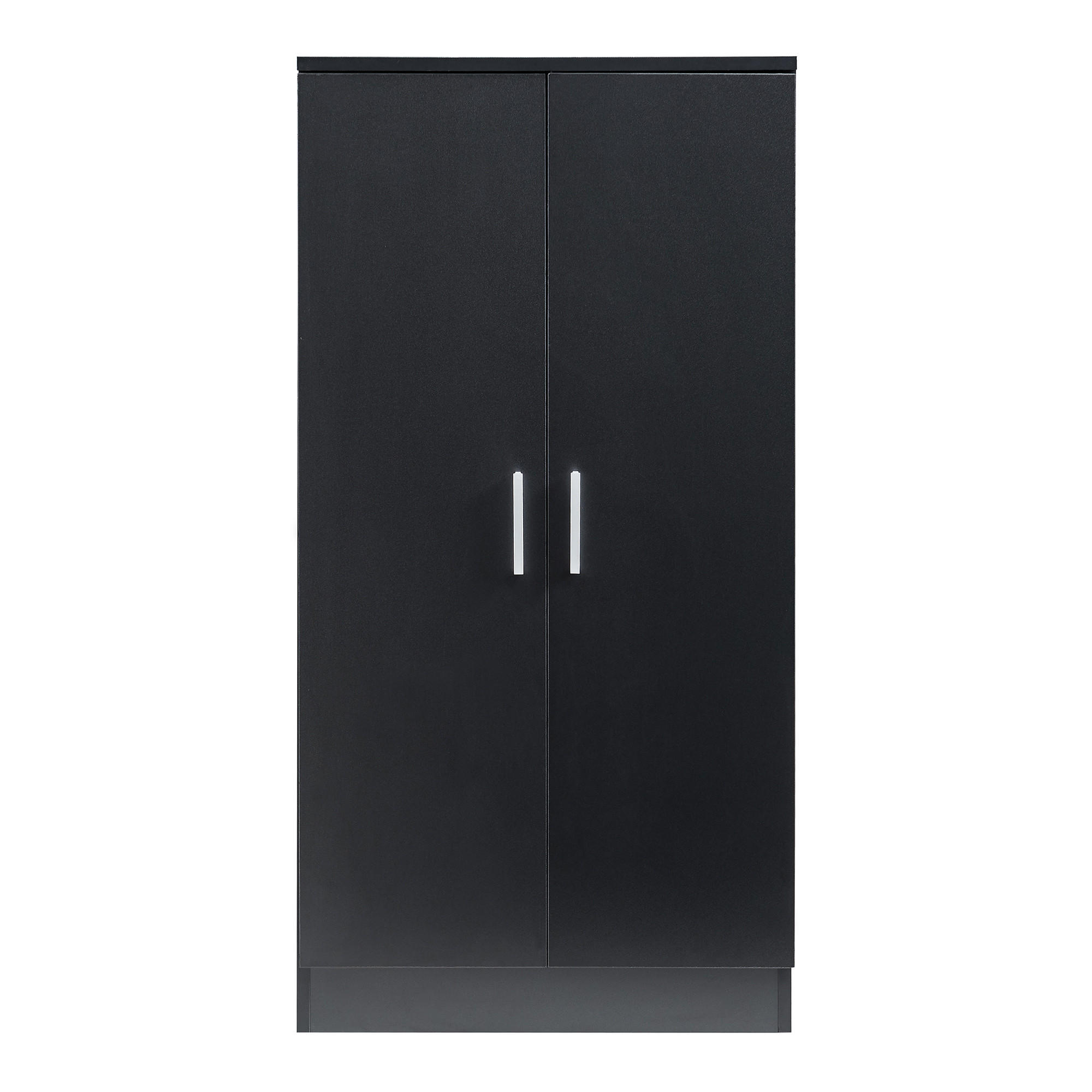 SCHUHSCHRANK Notribontaa - Schwarz, Holzwerkstoff (55/108/35cm)
